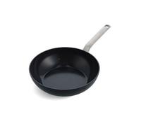 Wok GreenPan Evolution noir 28 cm, lavable au lave-vaisselle, compatible avec tous les types de cuisinières, revêtement antiadhésif