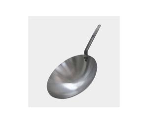 Wok fond conique tôle acier de Buyer D35 cm