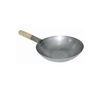 Wok en acier Vogue à fond plat, 35,5 cm