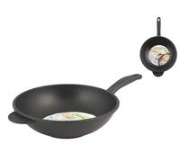 Wok Fusion Antiadhésif Extra Chef 1 Poignée Bakélite 28 Cm H&H