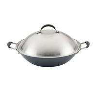Wok induction SCRATCHDEFENSE A1 36 cm, avec couvercle, aluminium, Circulon