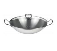 Wok KUMNING 36 cm, avec couvercle en verre, Fissler