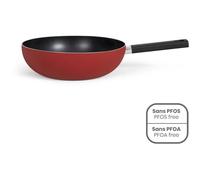 LIVOO Poêle wok MEP156R aluminium 32 cm rouge