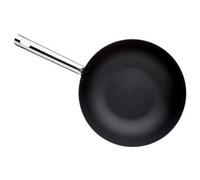 KitchenCraft MasterClass Wok Professionnel en Acier au Carbone Antiadhésif, Compatible Induction, 30 cm