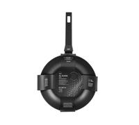 Wok Padella 1 Poignée Modèle All Blacks 28 cm Noir H&H