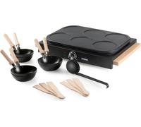 Wok Party & Crêpes 2-en-1 DOMO DO8719W, 6 Personnes, 1000W, Antiadhésif, Spatules Bois