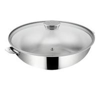 Wok Salvaspazio+ avec son couvercle 26 cm en inox - Lagostina - Argent / Métallique - Acier Inoxydable (inox) inox G