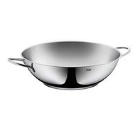 Wok Silit 32 cm, poêle wok à induction, friture douce avec peu de matière grasse, passe au lave-vaisselle, convient à tous types de feux, wok en acier inoxydable non revêtu