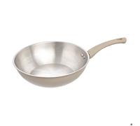 Wok en Inox Solstice 28cm Beige