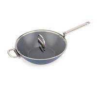 Wok SPACE 1000035 32 cm, avec couvercle, bleu, aluminium, Joseph Joseph