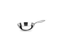 IBILI - Wok Triply Natural 20 cm, acier inoxydable, convient pour induction, sans antiadhésif
