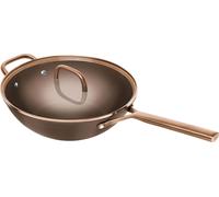 ZWILLING Milano 30 cm, Wok avec couvercle en verre, Brun