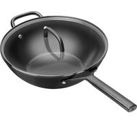 ZWILLING Milano 30 cm, Wok avec couvercle en verre, Noir mat