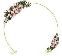 Wokceer Grand Support pour Arche de Ballons en métal doré de 3,6 m pour décoration de cérémonie de Mariage, fête d'anniversaire, fête prénuptiale, Anniversaire de Mariage