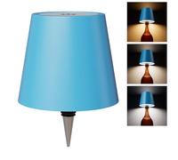WOKWOYIO Lampe bouteille sans fil, lampes sans fil rechargeables, contrôle tactile, gradation progressive en trois températures de couleur, kit d'abat-jour en forme de bouteille pour bar, restaurant