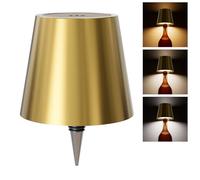 WOKWOYIO Lampe bouteille sans fil, lampes sans fil rechargeables, contrôle tactile, gradation progressive en trois températures de couleur, kit d'abat-jour en forme de bouteille pour bar, restaurant