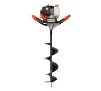 WOLEGM Tarière à essence 52 cc, 2 temps, avec 3 forets 4/6/8", accessoires | Moteur 2 temps 52 cc, réservoir de 1,2 l, 3 embouts de perçage (100/150/200 mm), barre d'extension, lunettes de protection
