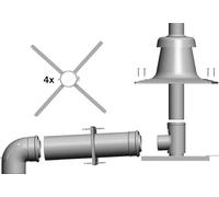 Wolf Anschluss-Set DN110/160 an Abgas- leitung f. Schachteinbau, raumluftunabh.