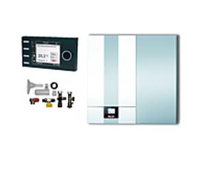 Wolf CGW-2-20/120 20kW Gasbrennwert-Zentrale Paket mit Schichtenspeicher, Bedienmodul BM2, Anschlusszubehör Aufputz