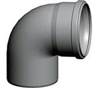 Wolf Cob Coudes 2651508 87 °, DN 80 , jusqu'à 120 ° C, pour pot d'échappement, PP