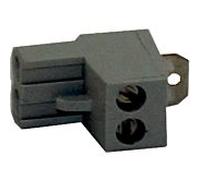 Wolf connecteur femelle gris 2 broches 2744615 avec pont, pour module KM