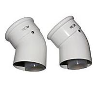 Wolf Coudes 2651727 45°, DN 60/100, enfichable, pour Luft- / pot d'échappement, blanc
