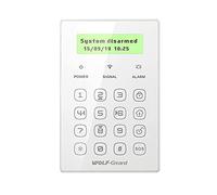 Wolf-Guard 433MHz JP-08 Clavier d'affichage sans fil pratique + mot de passe télécommande + bouton SOS pour système d'alarme domestique (14 x 11 cm)