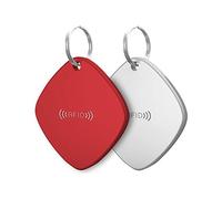 Wolf Guard Em4100 125 kHz RFID Proximité ID Carte Token étiquettes Badges Porte-clés, pour accès Contorl System, Blanc/Rouge, Lot de 2