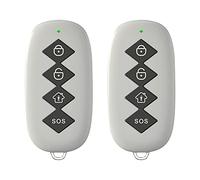 Wolf-Guard YK-07 Télécommande 4 boutons 433 MHz pour la sécurité de la maison, noir, style porte-clés