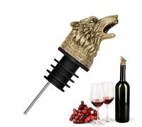 Wolf Head - verseur pour vin cool - Spout pour traces de spiritueux - aérateur de vin éléphant en bronze - Bouteille de vin rouge - Diffuseur de vin pour la maison et les fêtes