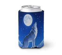 Wolf Manchon de tasse à café glacé réutilisable en néoprène isotherme pour tasses de 473 à 591 ml, housse extensible pour boissons chaudes et glacées, café portable et confortable pour les trajets au