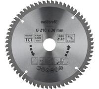 wolfcraft 1 lame de scie à onglet HM 64 dents ø210mm - 6540000