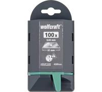 Wolfcraft Lames trapézoïdales Profi 4309000 0,65 x 61 mm Acier HCS 100 pièces
