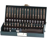 Wolfcraft 1386000 1386000 Jeu dembouts 31 pièces cruciforme Phillips, carré intérieur (Robertson), 6 pans BO, 6 pans intérieurs à téton, Tri-Wing, TORQ-SET®,
