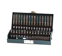 Wolfcraft 1386000 1386000 Jeu dembouts 31 pièces cruciforme Phillips, carré intérieur (Robertson), 6 pans BO, 6 pans intérieurs à téton, Tri-Wing, TORQ-SET®,