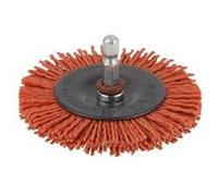 Wolfcraft 1500000 Brosse nylon rouge circulaire T6 Diamètre 75 mm G