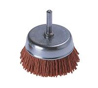 wolfcraft 1505000 - Brosse Soucoupe Nylon à Gros Grains - Diamètre 50mm - Longueur 20 Mm