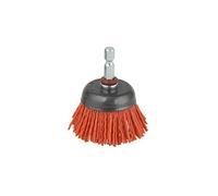 wolfcraft 1505000 - Brosse Soucoupe Nylon à Gros Grains - Diamètre 50mm - Longueur 20 Mm