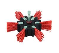 Wolfcraft Brosse soucoupe 1512000 Ø100 mm Fil nylon 20 mm Queue 6 pans 1/4" Argent