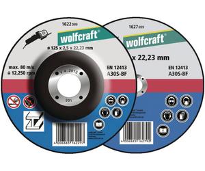 Wolfcraft 1620300 Disque à tronçonner à moyeu déporté 115 mm 5 pc(s) métal