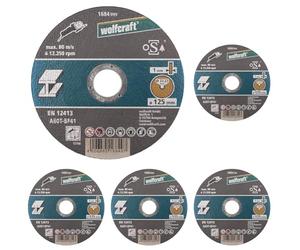 wolfcraft 1683999 Disque tronçonneuse Diamètre 115 x 1,0 mm (Lot de 5)
