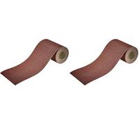 wolfcraft 1740000 Rouleau abrasif auto-agrippant Grain 80 4 x 115 mm,argent (Lot de 2)