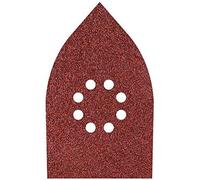 Wolfcraft 1755000 Set de feuilles abrasives pour ponceuse Multi avec bande auto-agrippante, perforé Grain 80, 120, 240 (L x l)