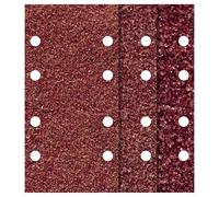 Wolfcraft Papiers abrasifs 1762000 pour ponceuse vibrante - auto-agrippants perforés 40/80/120