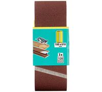Bande de ponçage Wolfcraft 1863000 Grain 120 (L x l) 610 mm x 100 mm 3 pc(s)