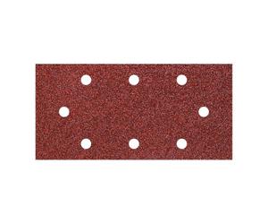 wolfcraft 1998000 - Lot de 10 Patins Abrasifs Auto-agrippants Perforés - Grains 60/120/240 - Dimensions 93 x 190 mm