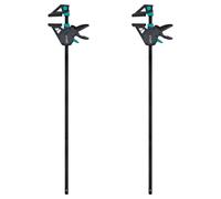 Wolfcraft : 2 pinces à main PRO MAX - Force de serrage de 250 kg, portée de 915 mm