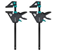 wolfcraft 2 pinces à main PRO MAX I 8666060 I Force de serrage de 250 kg pour une performance optimale