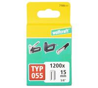 Wolfcraft Agrafes étroites 7166000 Type 055 15/18/23 mm Lot de 1200