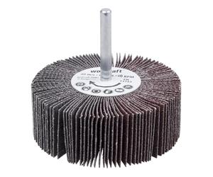 wolfcraft 2033000 Roue abrasifs à lamelle T 6 mm Grain 60 Diamètre 80 x 30 mm